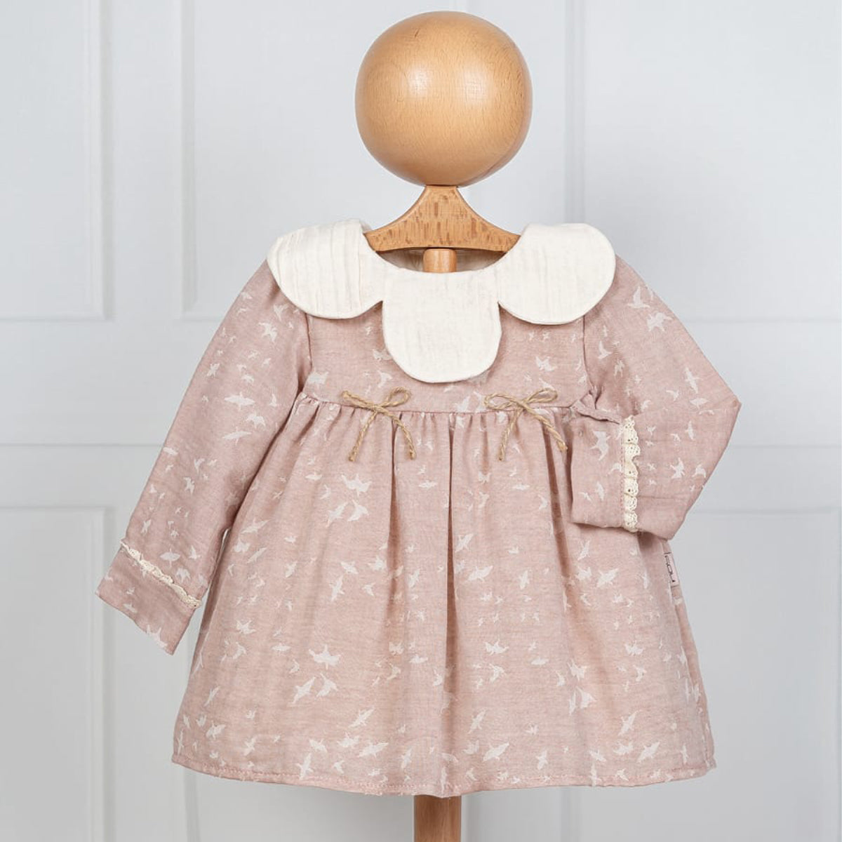 Ava Muslin Collar Dress - Mini Me Mauritius