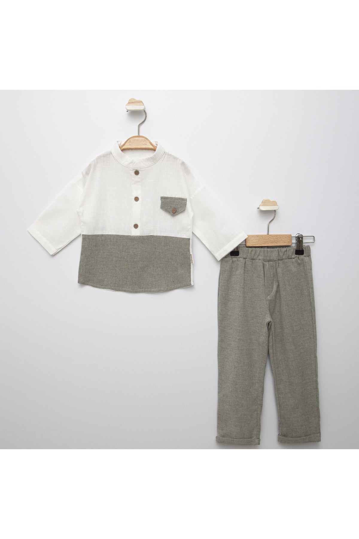 Classic 2pcs Shirt and Pant Set - Mini Me