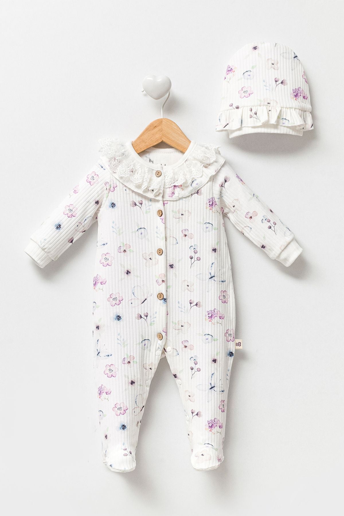 Blossom Lilac Lace Romper Set