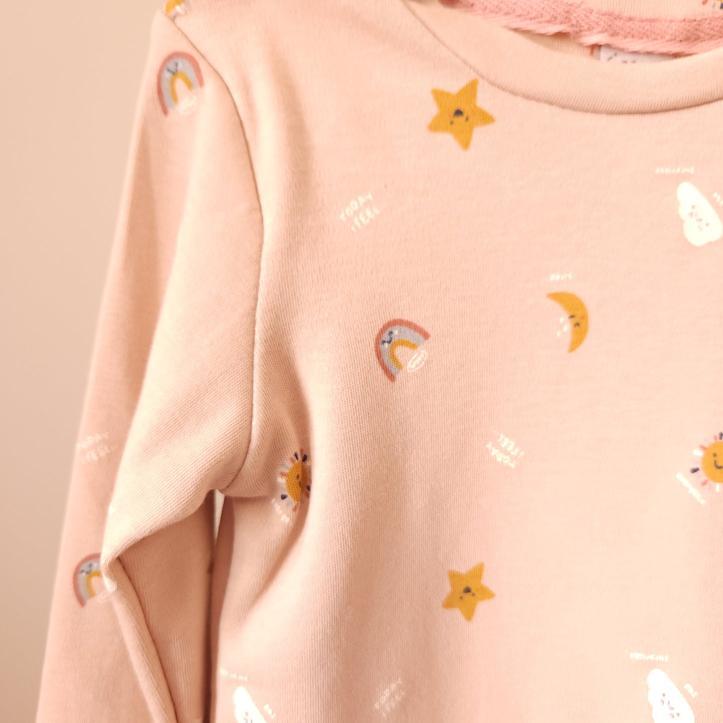 Sky Gaze Sleepy Long Sleeve Pyjama Set - Mini Me