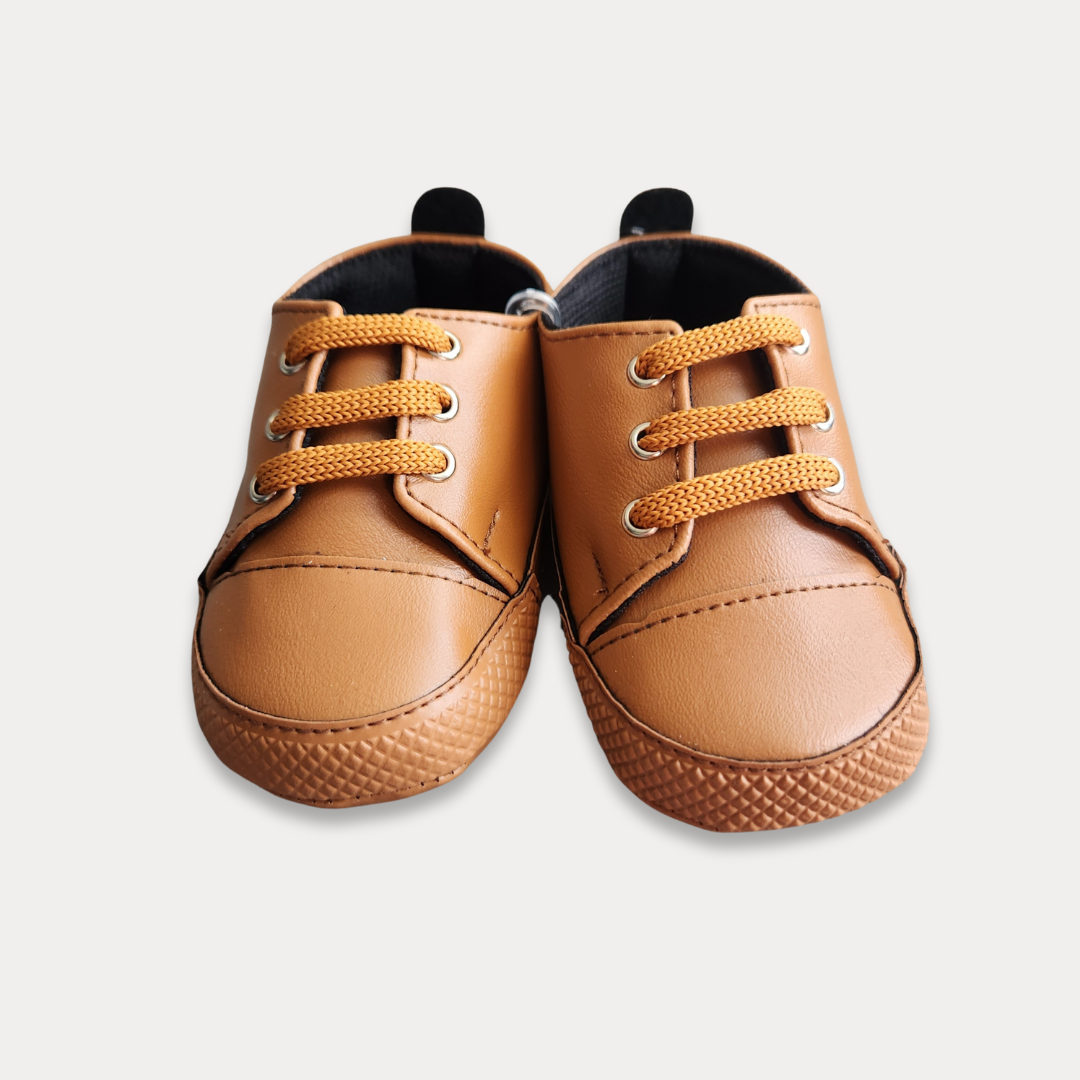 Baby Boy Faux Leather Sneakers - MiniMe.mu