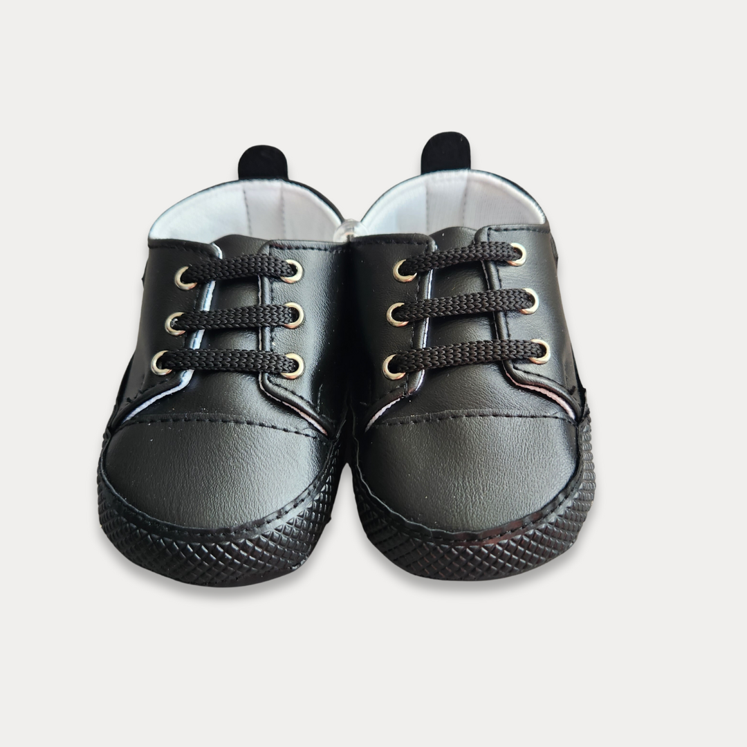 Baby Boy Faux Leather Sneakers - MiniMe.mu