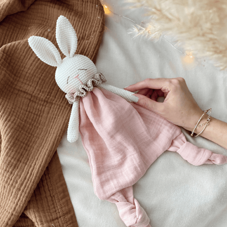 Amigurumi Rabbit Muslin Sleeping Companion