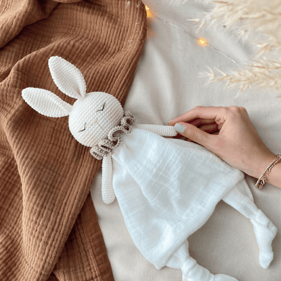 Amigurumi Rabbit Muslin Sleeping Companion