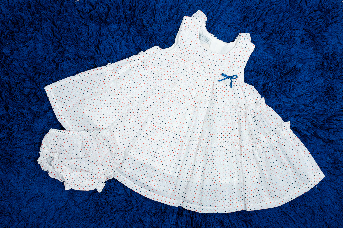 White Polka Dot Dress - Mini Me