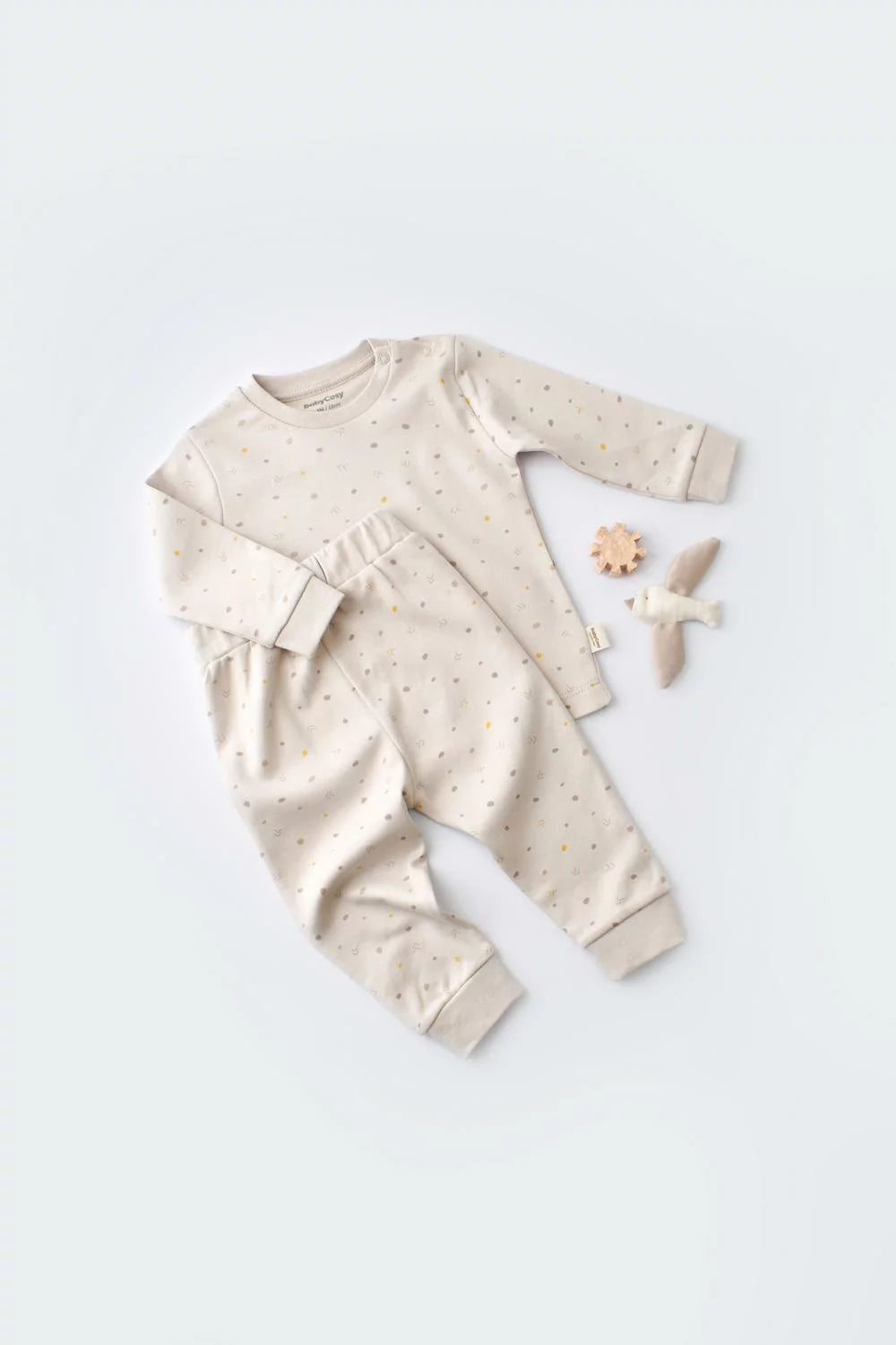 Long Sleeved Body & Pant Set / 100% Organic Cotton - MiniMe.mu