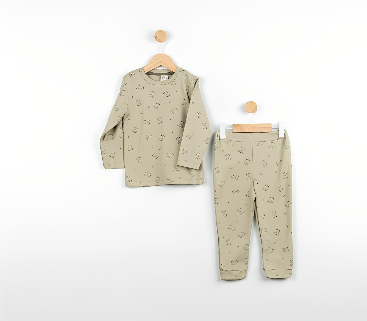 Bear Sleepy Long Sleeve Pyjama Set - Mini Me