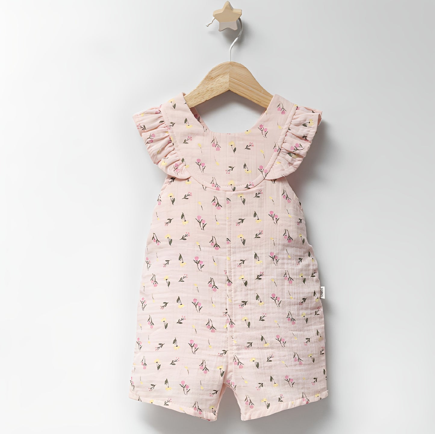 Bloom Flutter Sleeve Muslin Jumpsuit - Mini Me