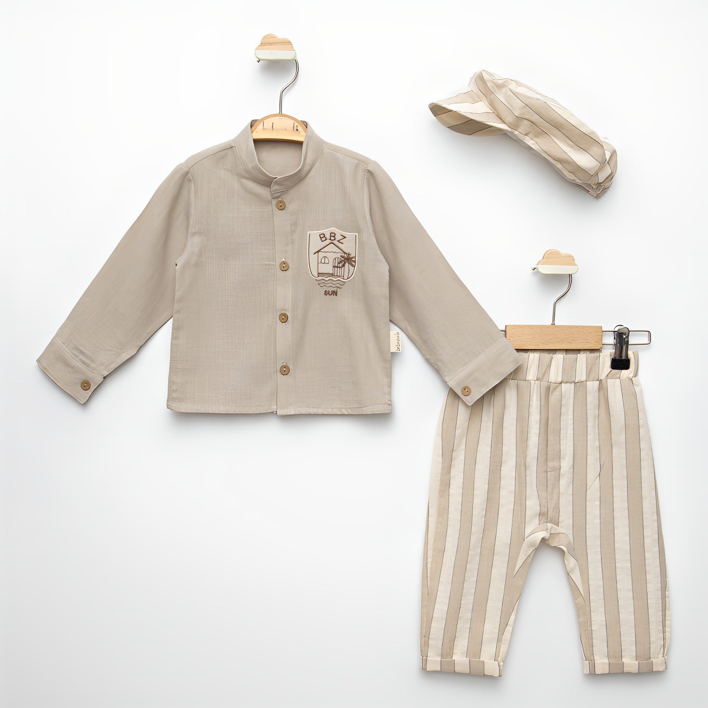 Elegant Shirt and Trousers 3pcs Set - Mini Me