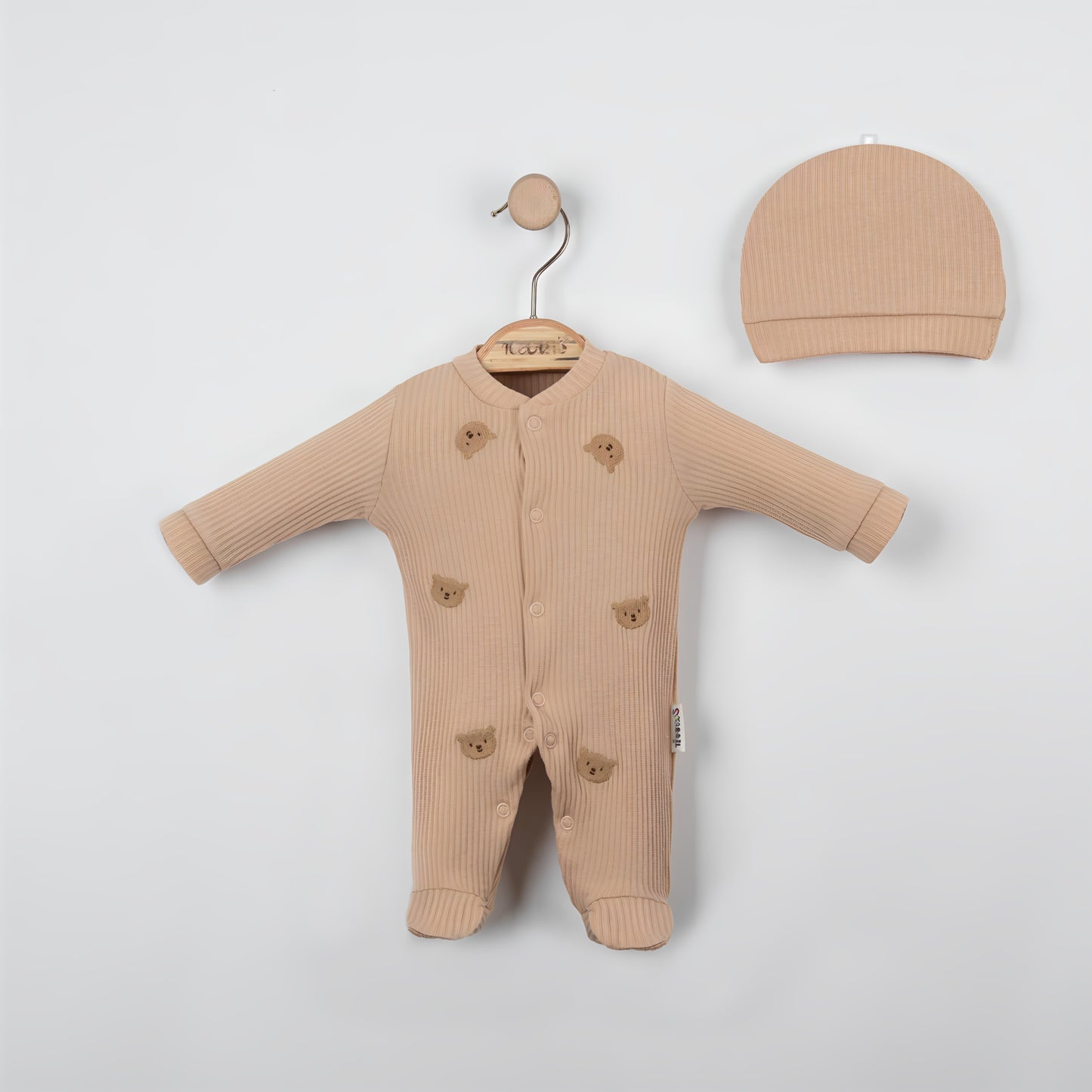 Premature Teddy Bear Onesie with Hat - Mini Me