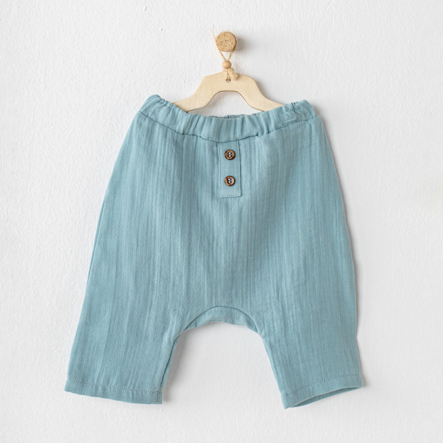 Blue Crinkle Pants - Mini Me