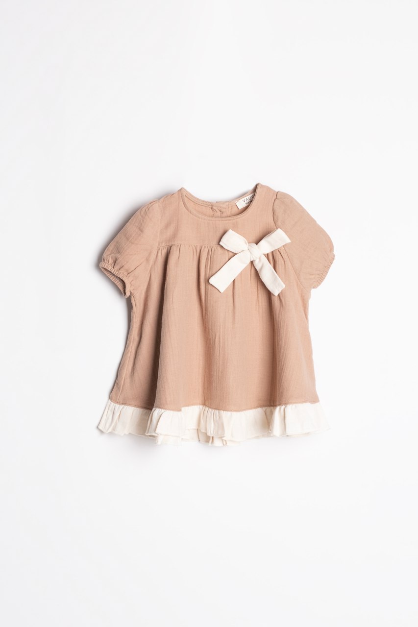 Soft Whisper Bow Dress - Mini Me