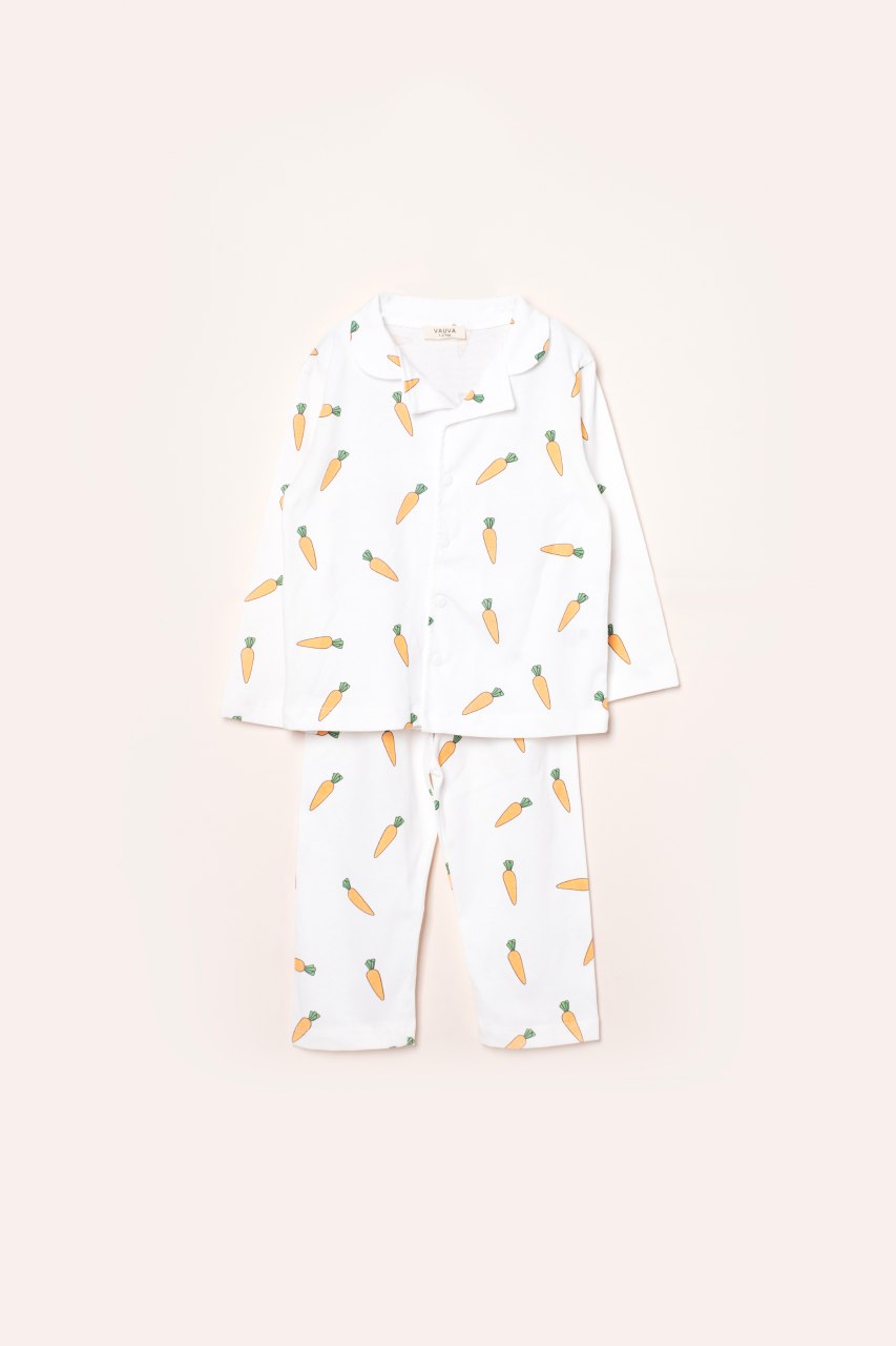 Carrot Print Pyjama Set