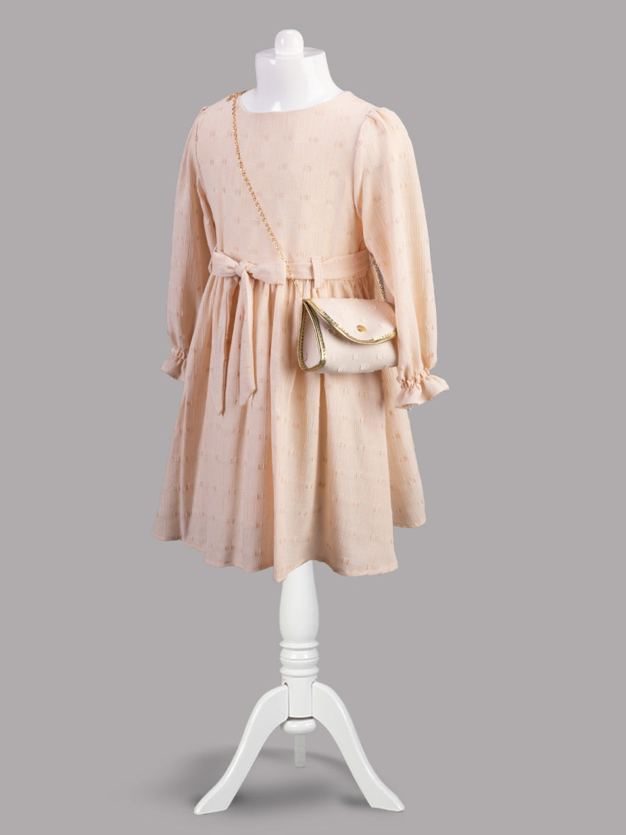 Grace Chiffon Dress with Side Bag
