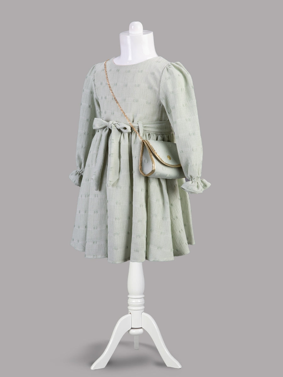 Grace Chiffon Dress with Side Bag