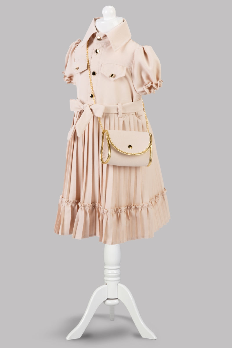 Nina Pleated Dress and Side Bag