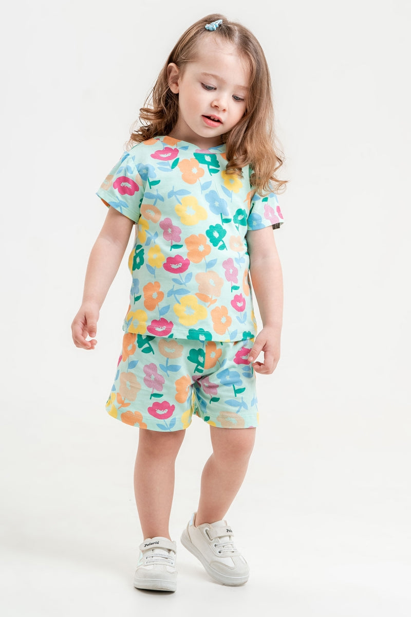 Floral Casual Short Set - Mini Me