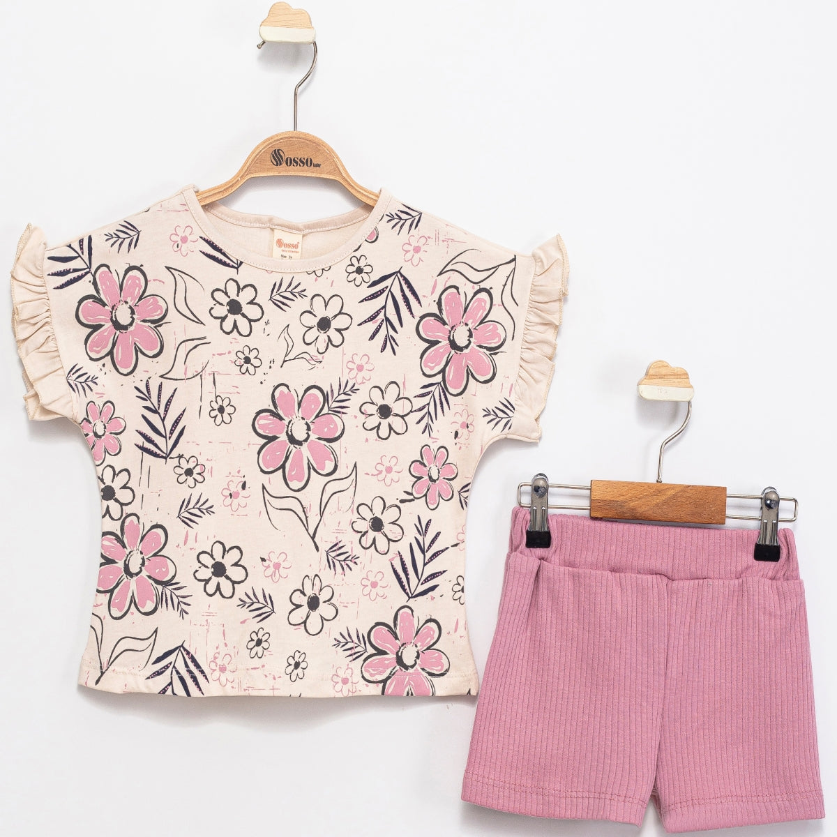 Blossom Breeze Tee & Shorts - Mini Me