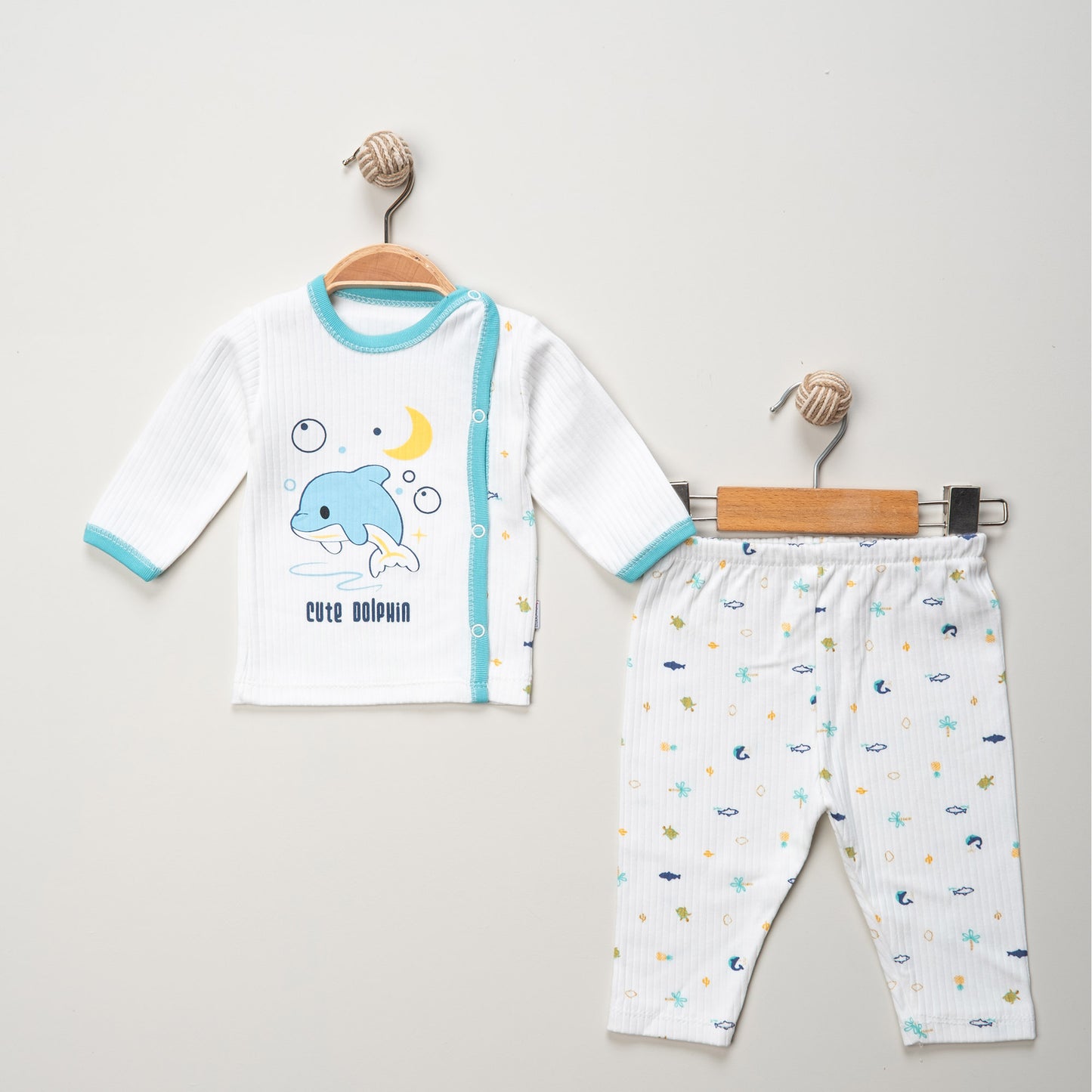 Cute Dolphin Newborn Sleepwear - Mini Me