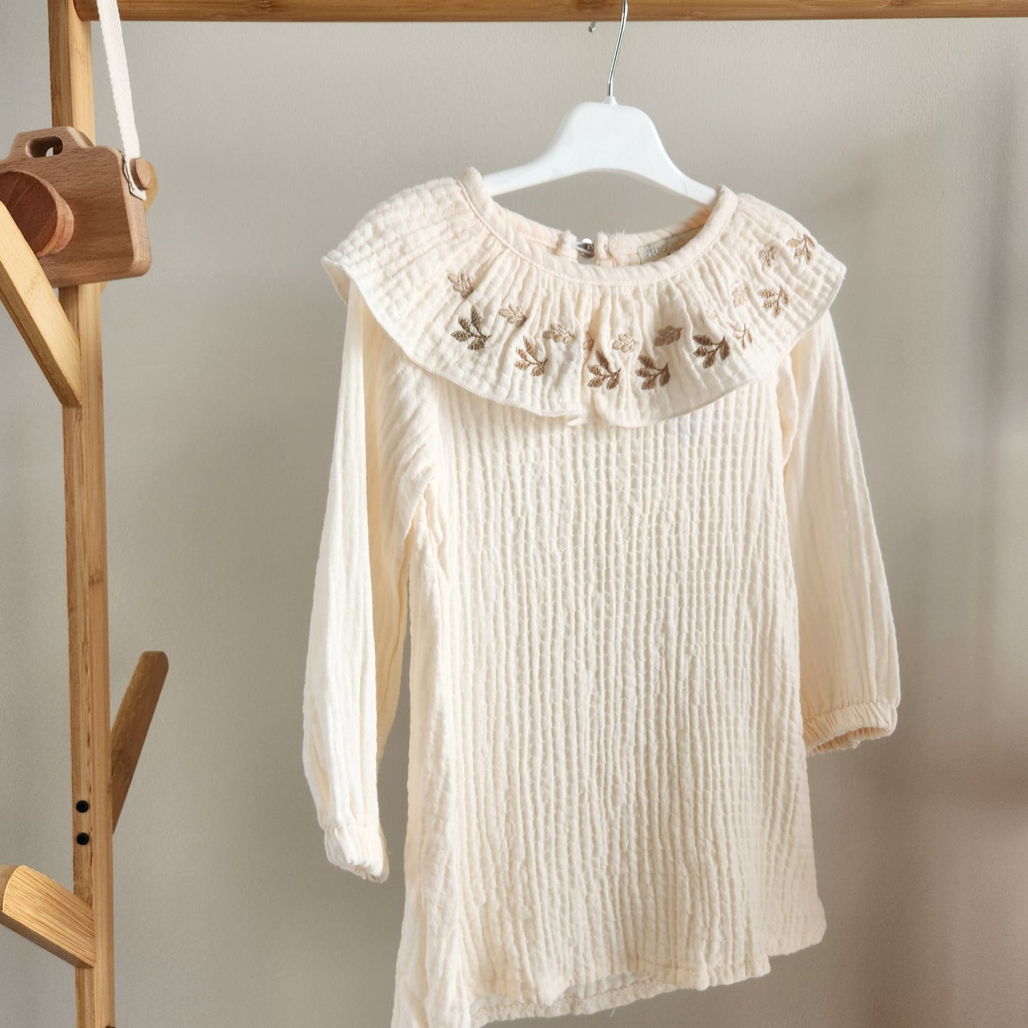 Sofia Boho A-line Muslin Dress - Mini Me