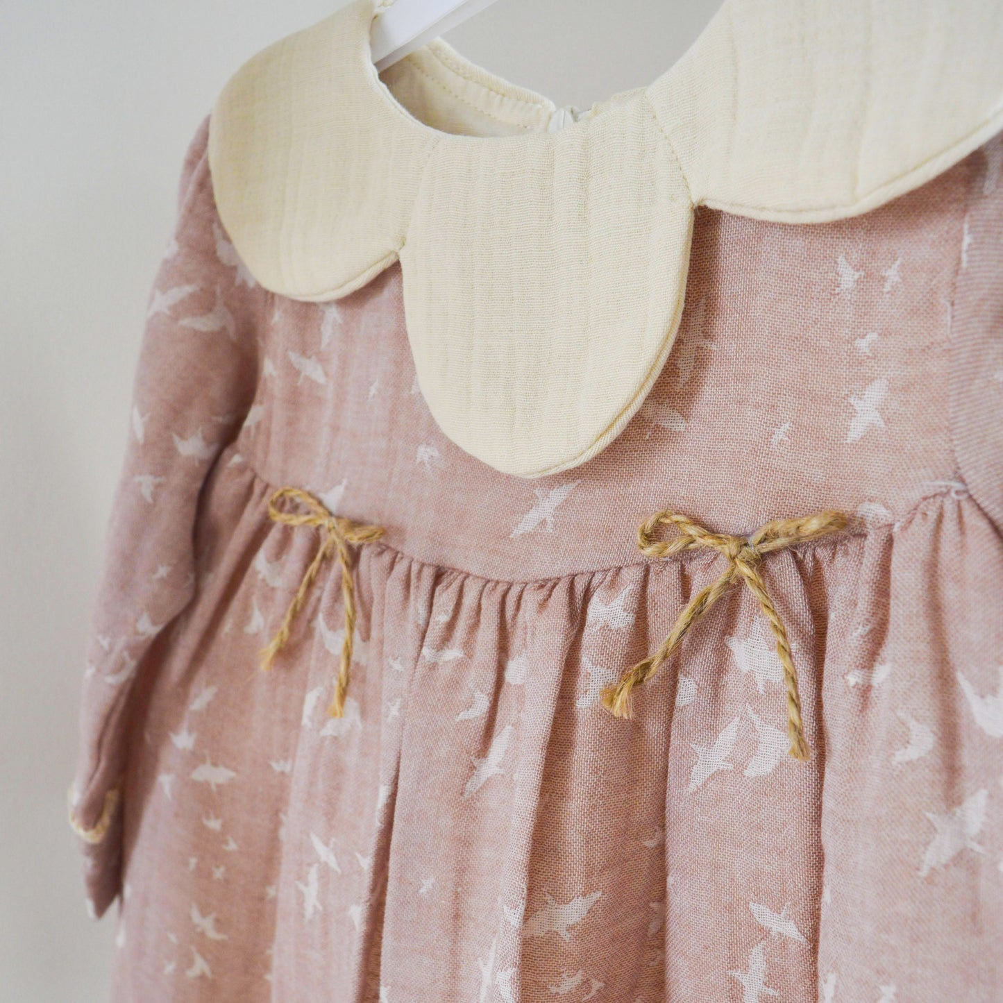 Ava Muslin Collar Dress - Mini Me