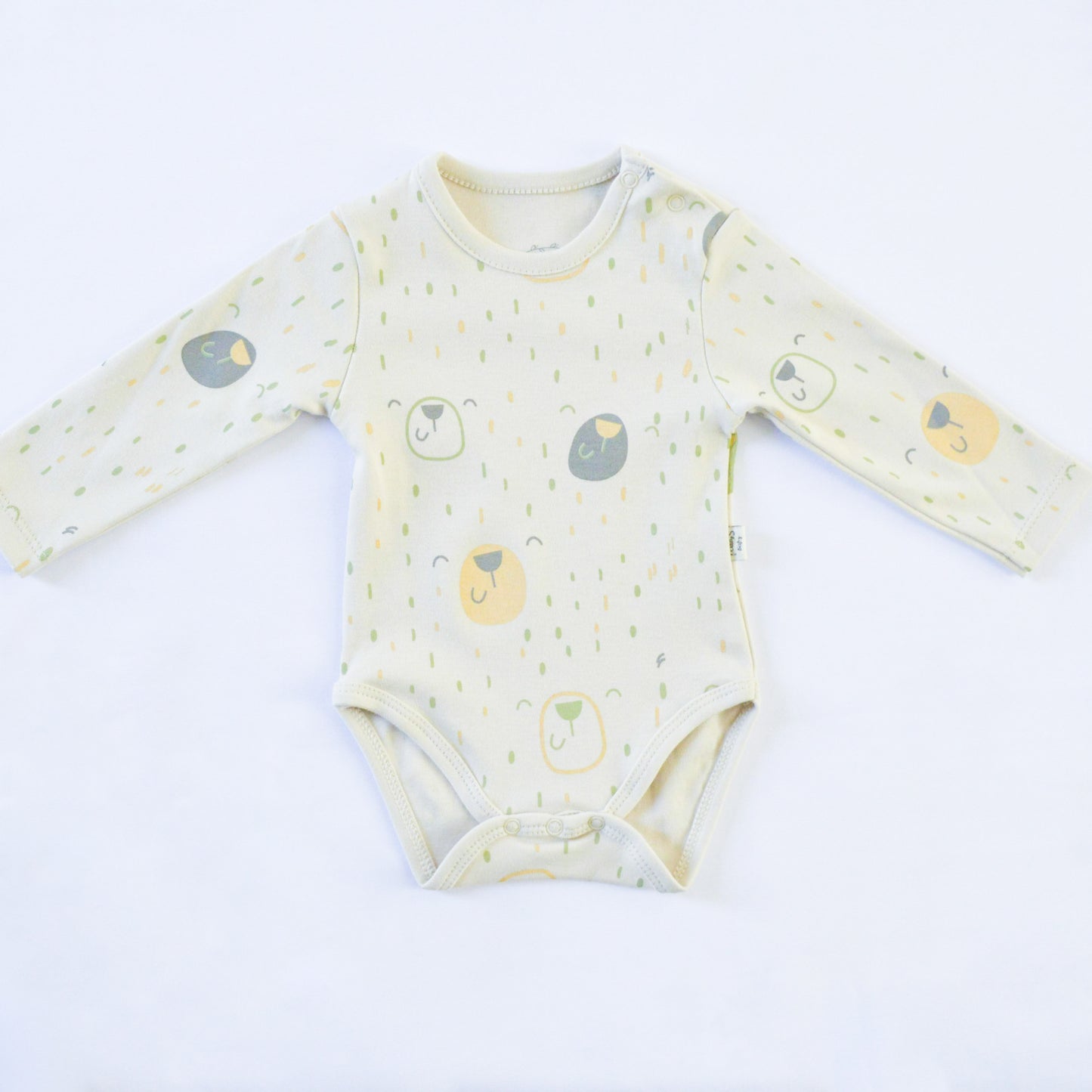 Basic Beige Graphic Bodysuit - Mini Me