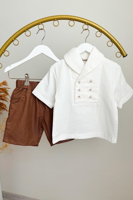 Poplin Shirt and Short Set