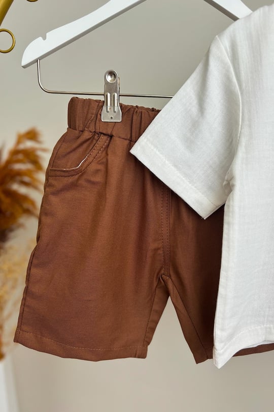 Poplin Shirt and Short Set
