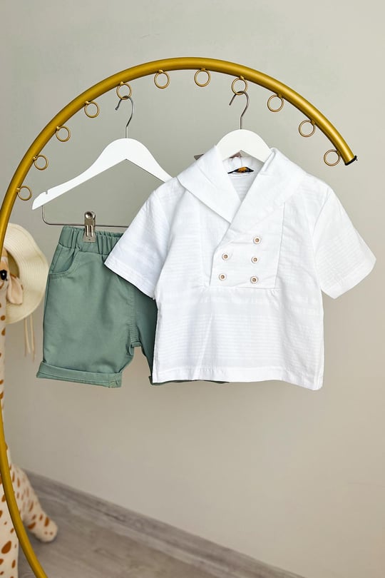 Poplin Shirt and Short Set