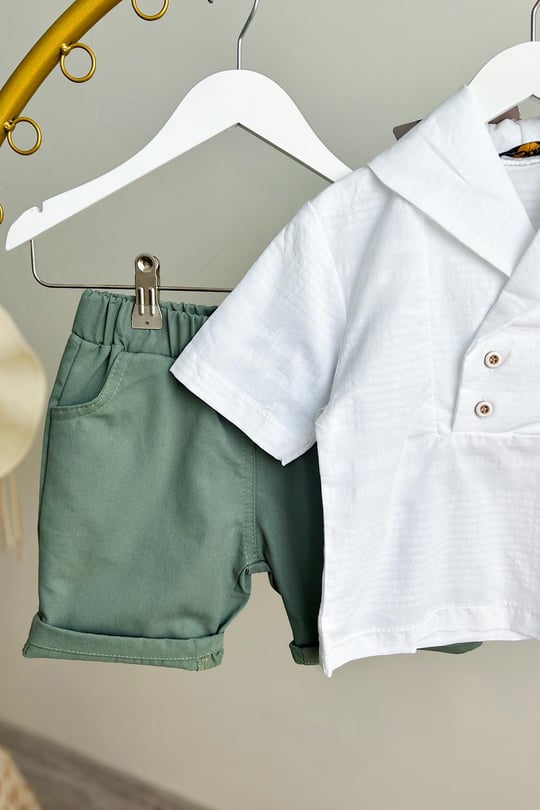 Poplin Shirt and Short Set