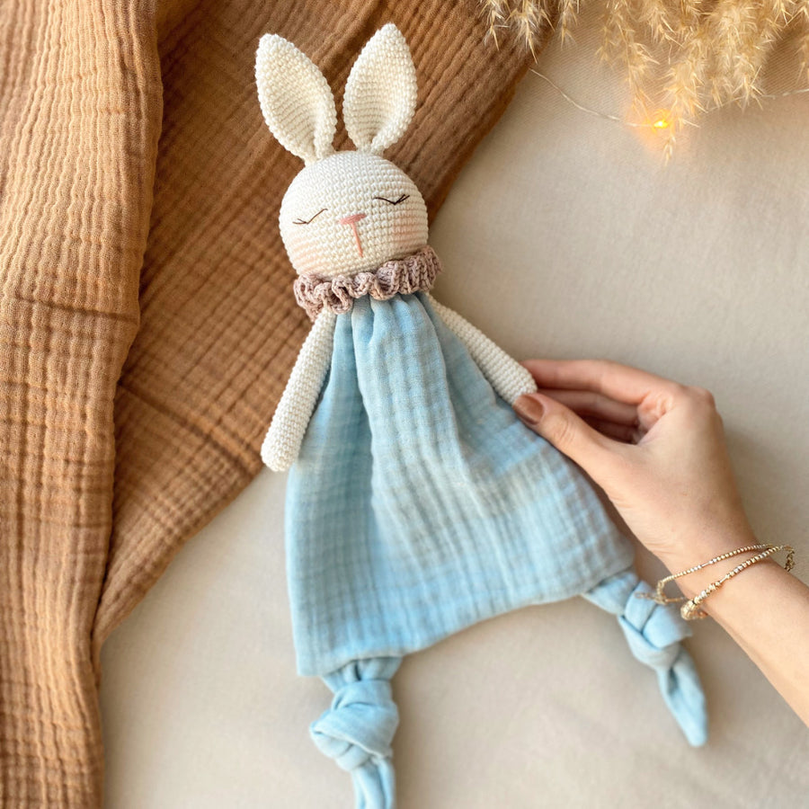 Amigurumi Rabbit Muslin Sleeping Companion