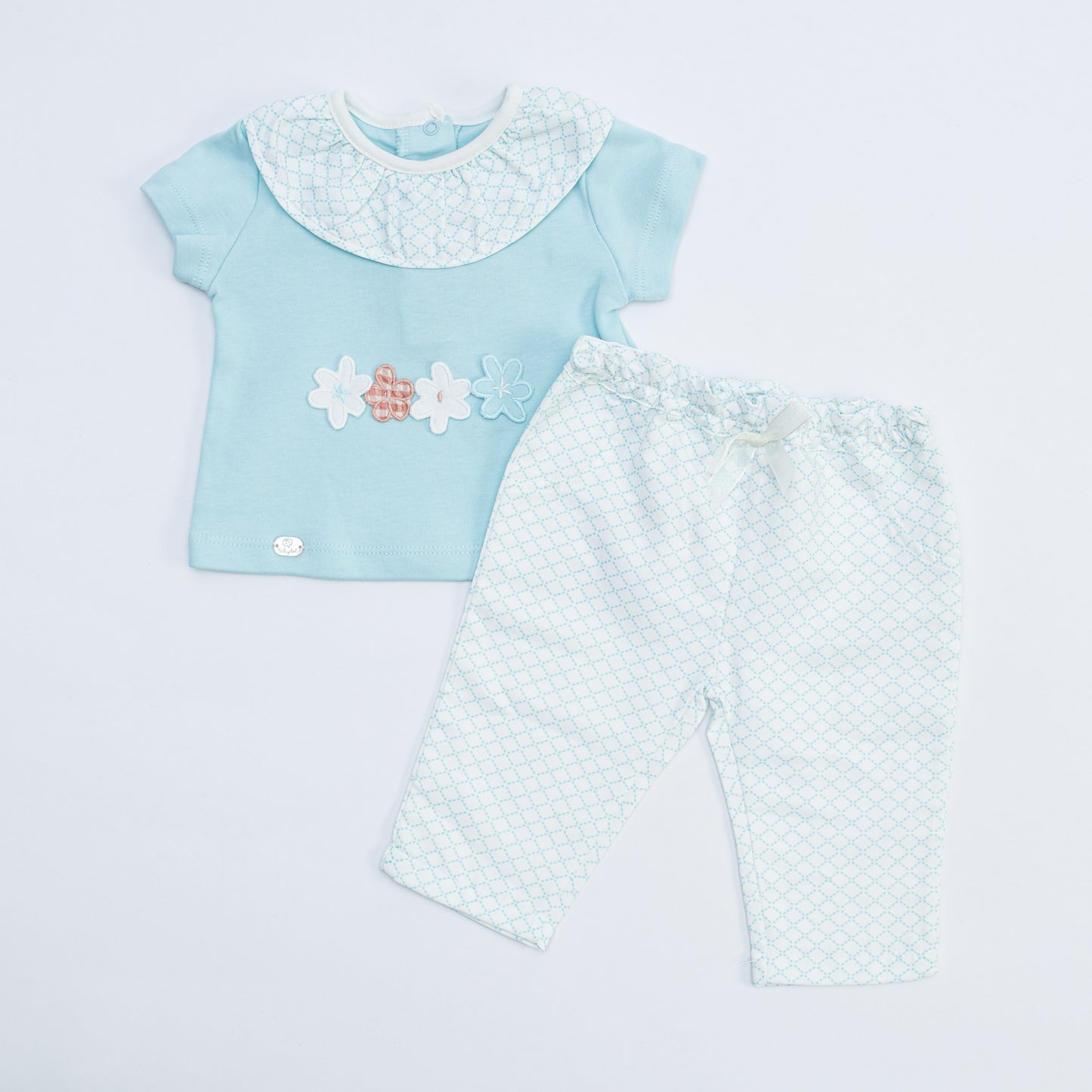 Blue Baby Girl Top and Pant Set