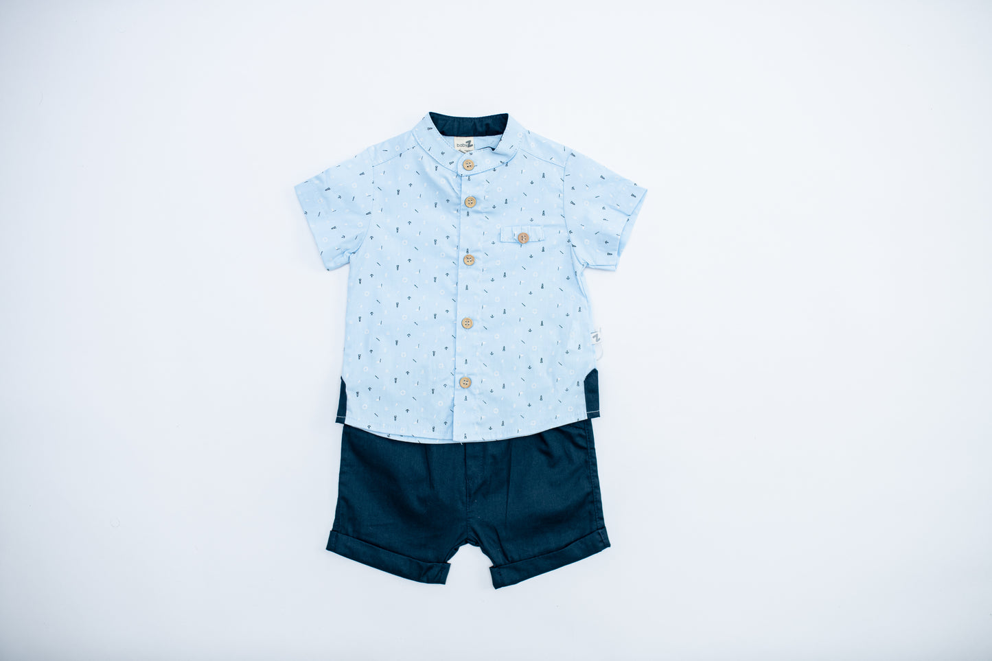 Printed Smart Boy Short Set