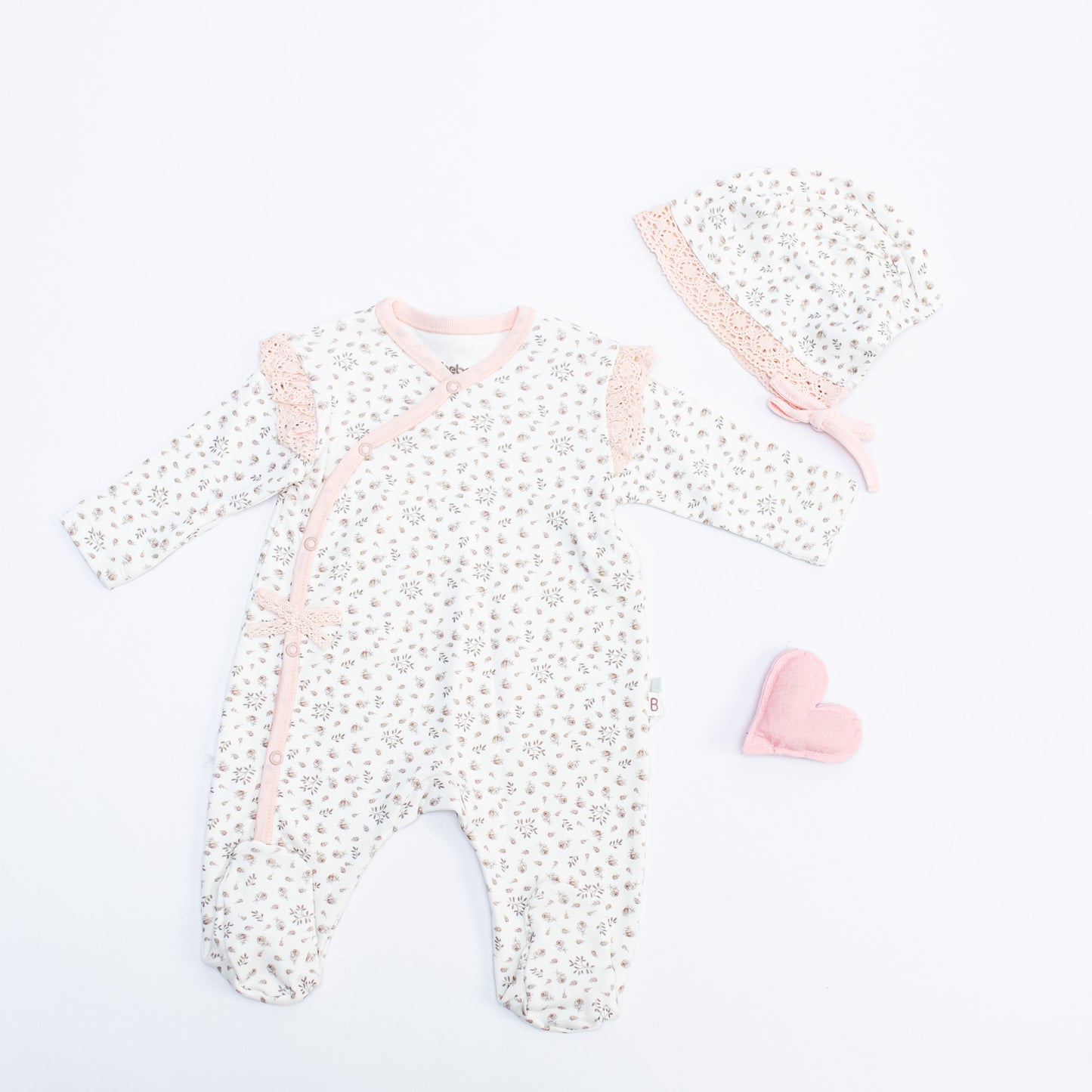 Aleena Floral Onesie Lace Set