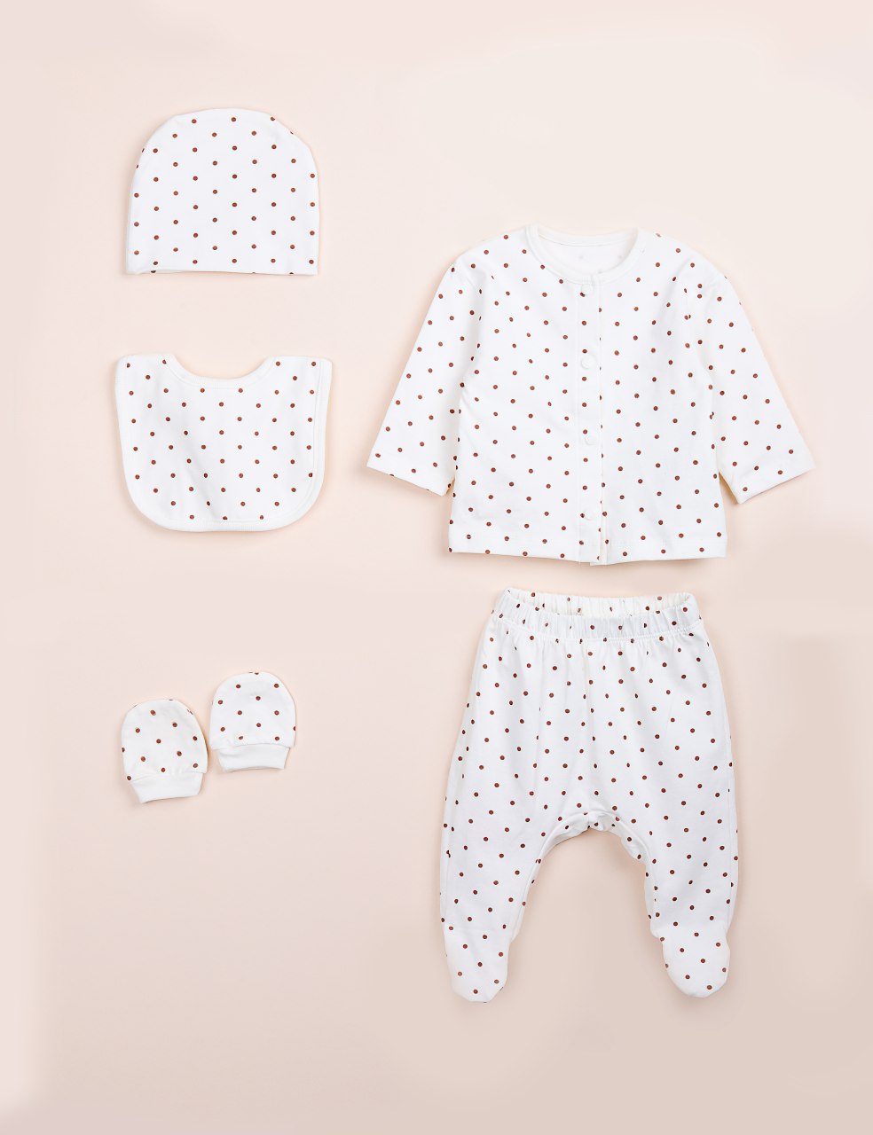 Polka Dot 5pcs Newborn Set