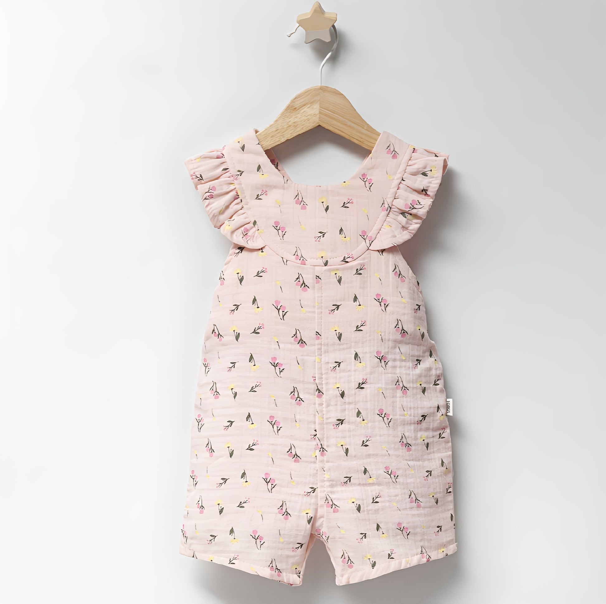 Bloom Flutter Sleeve Muslin Jumpsuit - Mini Me