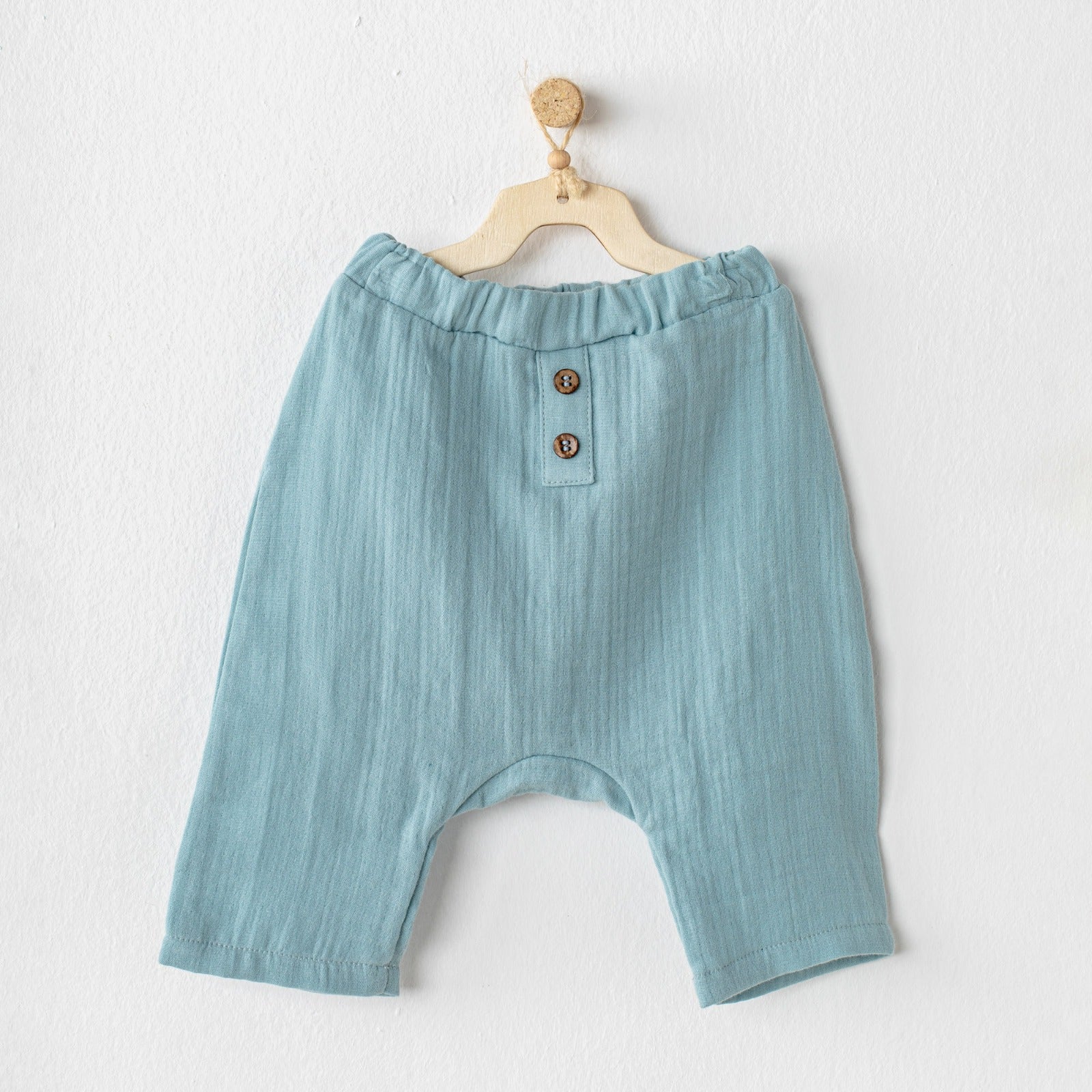 Blue Crinkle Pants - Mini Me