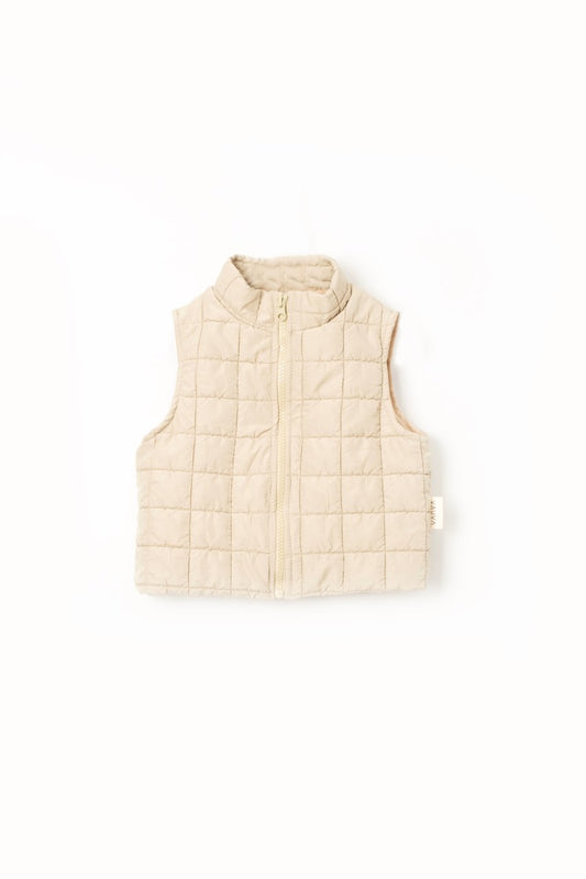Solid Quilted Vest