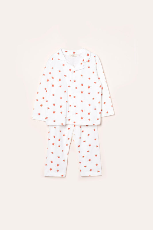Strawberry Print Pyjama Set