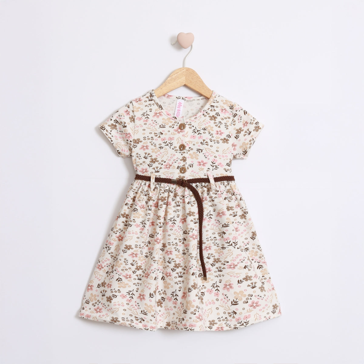 Floral Pixie Girl Dress and Belt - Mini Me