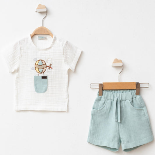 Skyward Bound T-Shirt and Short Set - Mini Me