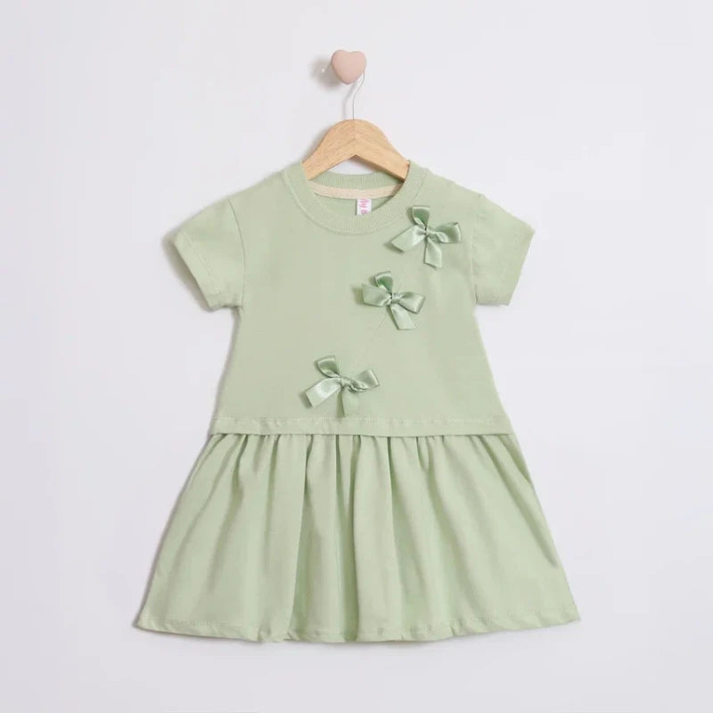 Little Bow Charm Dress - Mini Me