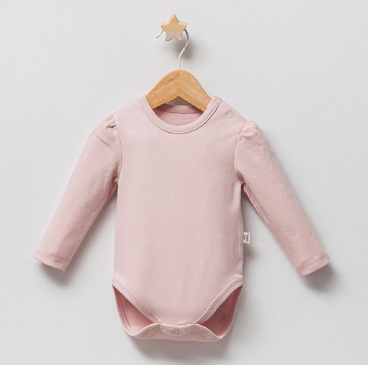 Basic Pink Plain Bodysuit