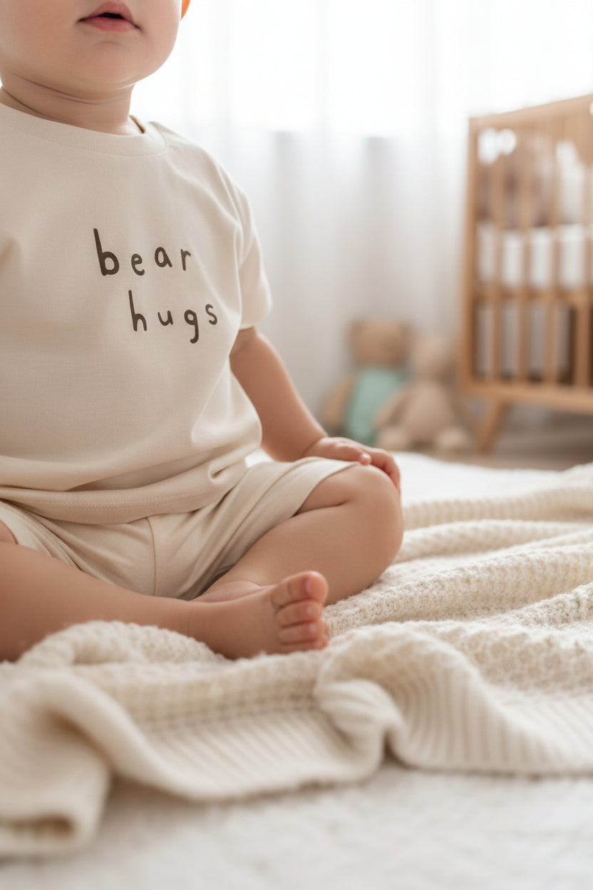 Bear Hugs Cotton Short Set - Mini Me