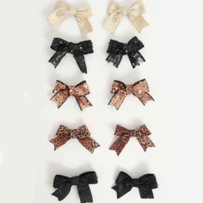Girly Glam Bow Clips - Mini Me