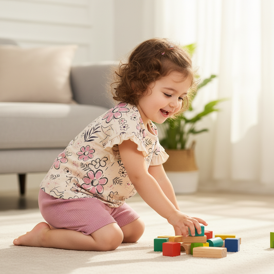 Blossom Breeze Tee & Shorts - Mini Me