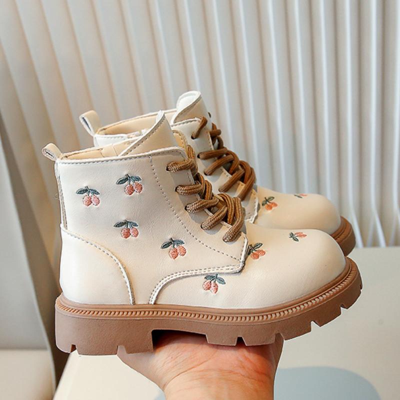Cherry Embroidered Boots