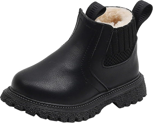 Unisex Toddler Boots with Soft Fur Lining