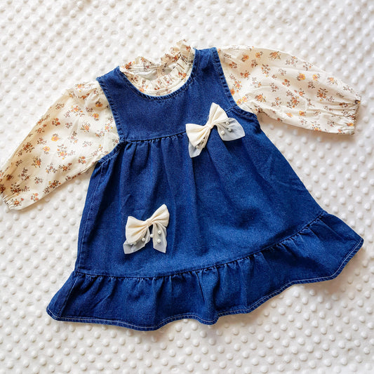Little Blossom Denim Dress