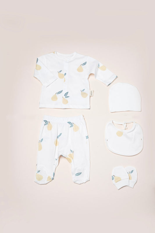 Pear Print 5pcs Newborn Set